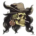 the words "what even is this?!" around a skull  tattoo design idea