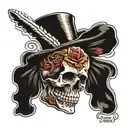 the words "what even is this?!" around a skull  tattoo design idea