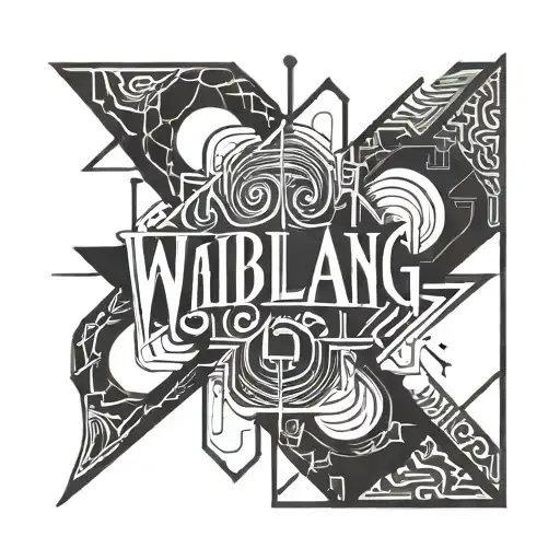 Ambigram of words: Walang Titulo and Master Buten tattoo design idea