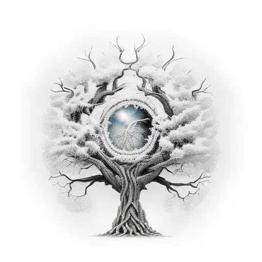 dead Tree of Life tattoo design idea