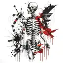 anatomy DNA biology tattoo design idea