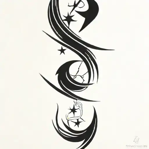 cancer pisces Gemini tattoo design idea
