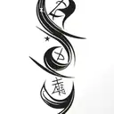 cancer pisces Gemini tattoo design idea
