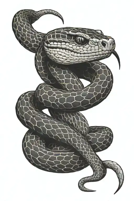 King Cobra snake tattoo design idea