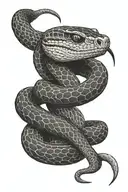 King Cobra snake tattoo design idea
