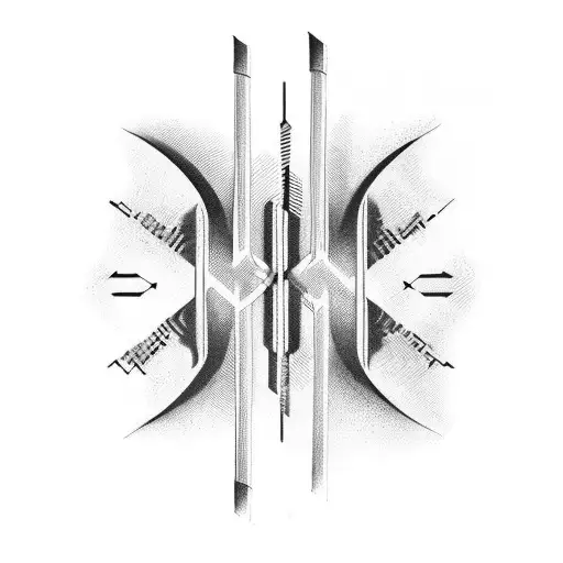 DNA music notes  and finally exiting into the palm tattoo design idea