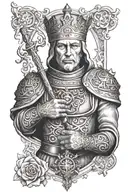 king baldwin iv tattoo design idea