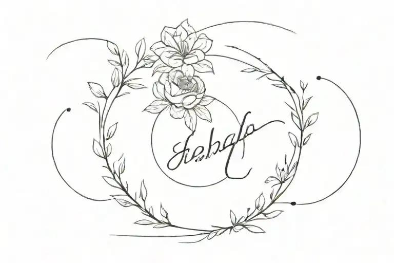 first names in glagolica caracters sasha sarah dijana tattoo design idea