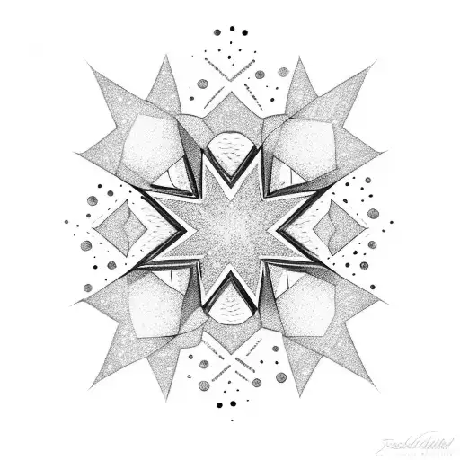 11 sparkle stars  tattoo design idea
