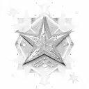 11 sparkle stars  tattoo design idea