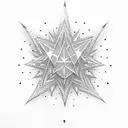11 sparkle stars scattered tattoo design idea