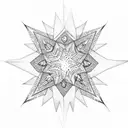 11 sparkle stars scattered tattoo design idea