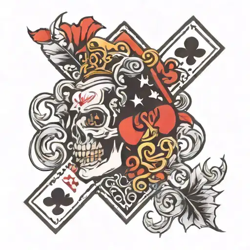 5 jack card design tattoo design idea