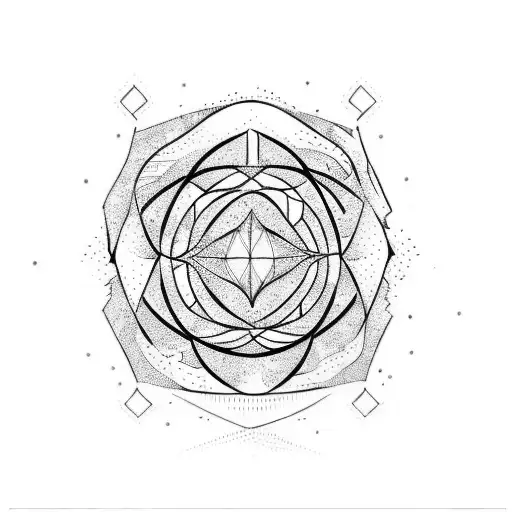 stamp style, fine line  tattoo design idea