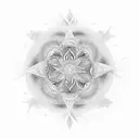 Generate an image that visually represents the mantra ‘one is all and all is one’ using elements inspired by the anime F tattoo design idea