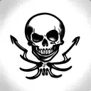 Skeleton Pirate tattoo design idea