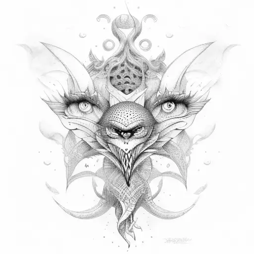 sirene  tattoo design idea
