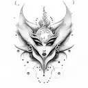 sirene et plongeur  tattoo design idea