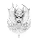 sirene  tattoo design idea