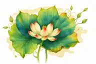 vietnamese lotus tattoo design idea