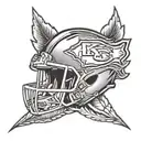 Kansas City chiefs forarm tattoo design idea