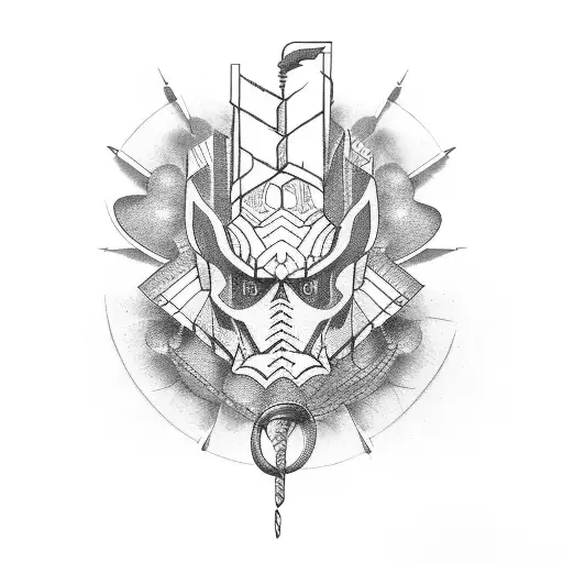 trails, cornhole tattoo design idea