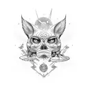 trails, cornhole tattoo design idea