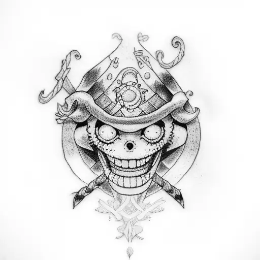 One piece  tattoo design idea