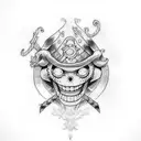 One piece  tattoo design idea