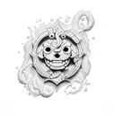 One piece  tattoo design idea