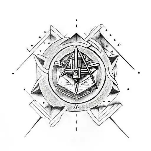 Scandinavian mythology, masons, runes tattoo design idea