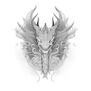 Long Dragon  tattoo design idea