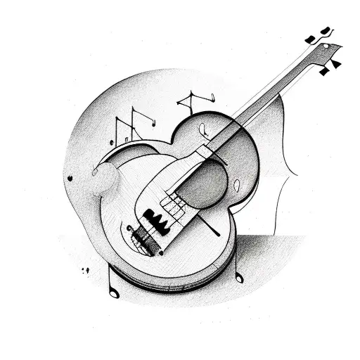 Sketch \Musical Cat Trio Bass Drums AtSketch \Musical Cat Trio Bass Drums At  