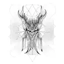 lux in tenebris entouré par deux flammes  tattoo design idea