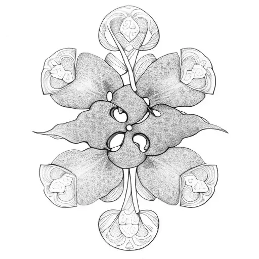 a tattoo of a four-leaf clover tattoo design idea