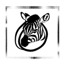 sitting zebra tattoo design idea