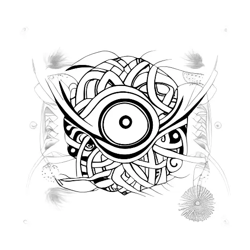 turkish eye tattoo design idea