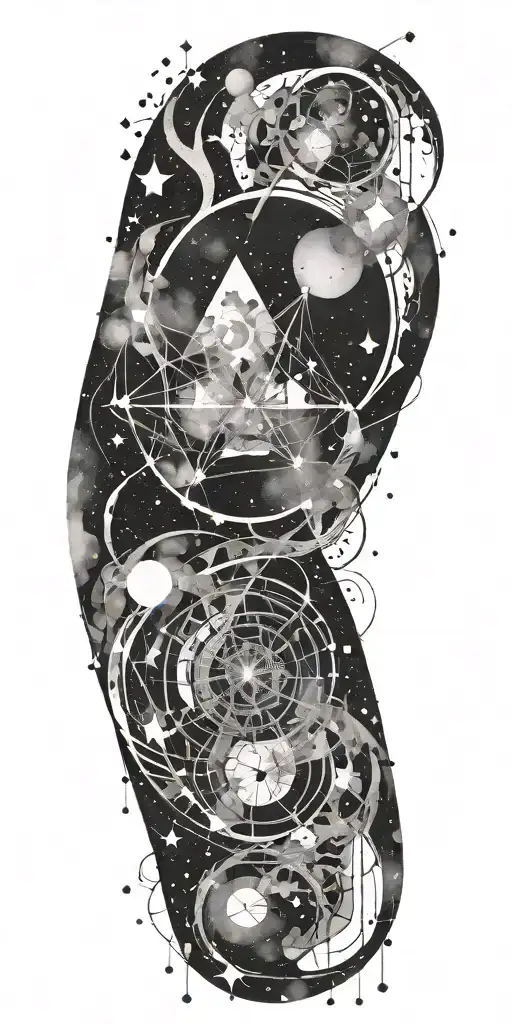 The Abyss inspired constellation tattoo design idea