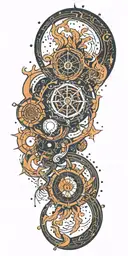 The Abyss inspired constellation tattoo design idea