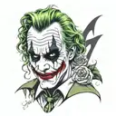 the joker heath ledger tattoo design idea