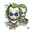 the joker heath ledger tattoo design idea
