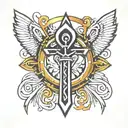 ankh symbol tattoo design idea