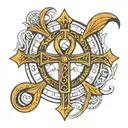 ankh symbol tattoo design idea