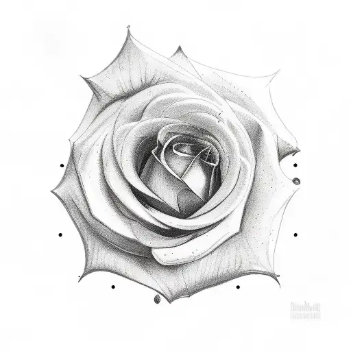 pigeon clock rose tattoo design idea