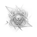 quantum entanglement tattoo design idea