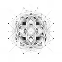 quantum entanglement tattoo design idea