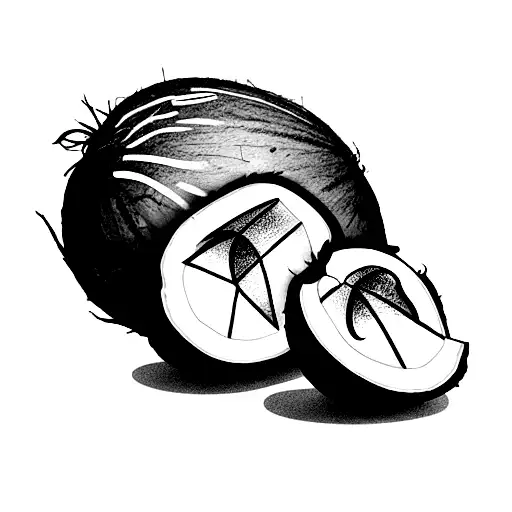 coconut  tattoo design idea