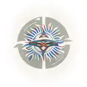 State of Tasmania with colours of the Australian Aboriginal flag inside, with Palawa written underneath tattoo design idea