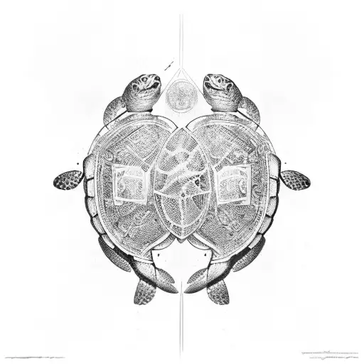 Turtle tattoo design idea