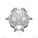 Turtle tattoo design idea